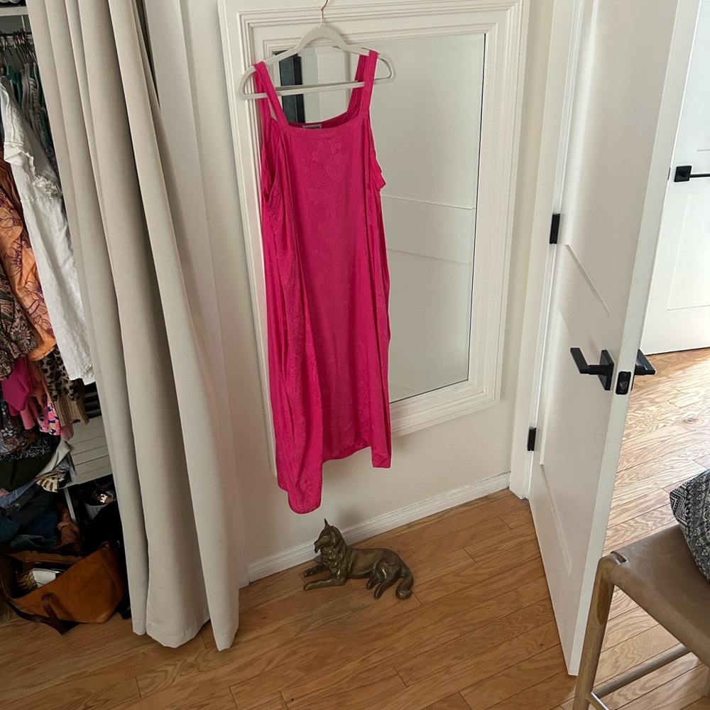 Balenciaga Hot Pink Floral Dress - Picture 2 of 6